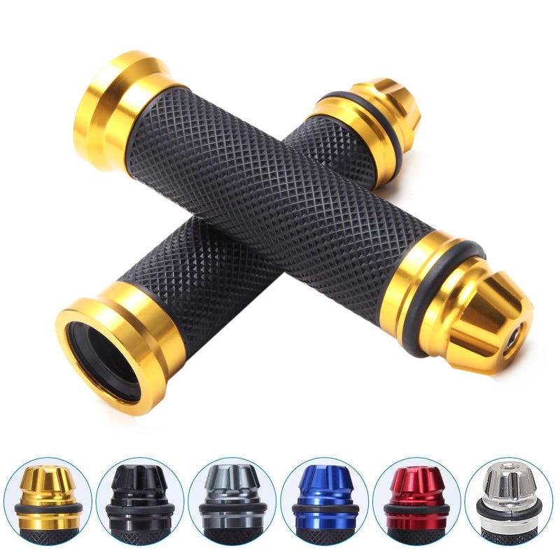 Rich Choices Universal Pair of 7/8" 22mm Rubber Handlebar Hand Grip Bar End for Motorcycle Bike Cafe Racer - Image 3